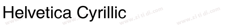 Helvetica Cyrillic字体转换